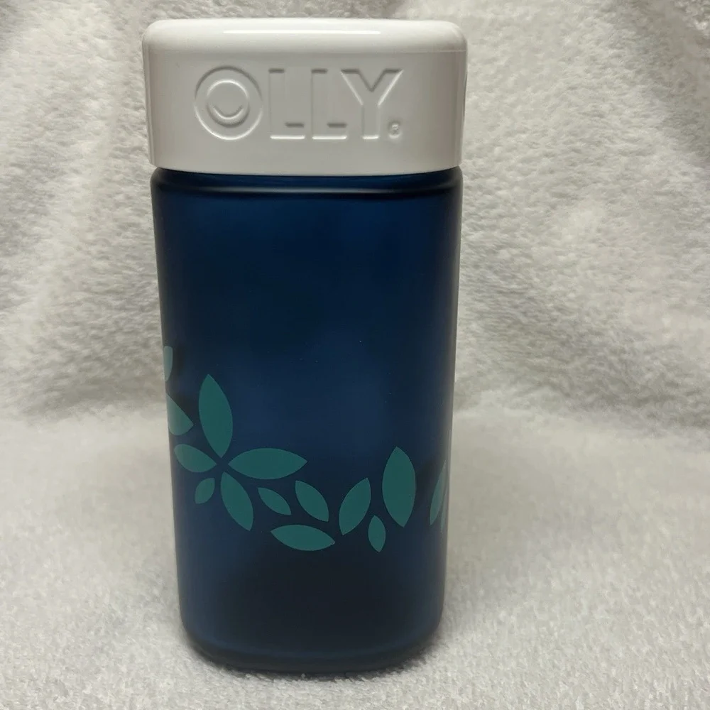 OLLY‎ Joy Jar Refillable Glass Bottle Vitamin Container Limited Edition EMPTY